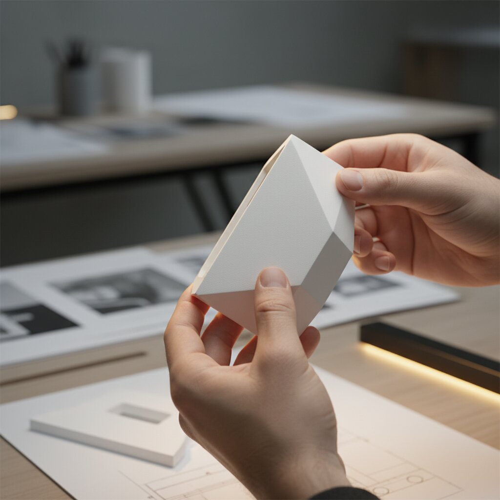 Red and white 3D-printed functional parts